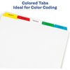 Avery Dividers, Index, 5Tab, Bright 25PK AVE11423